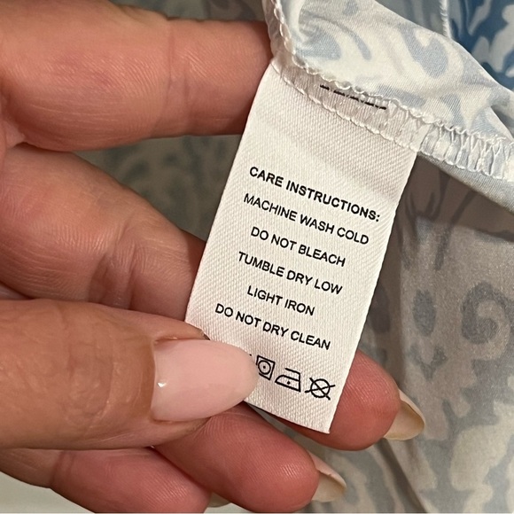 #122 MADE WITH LOVE BLUE LIGHTWEIGHT DRESS LARGE - Picture 4 of 4